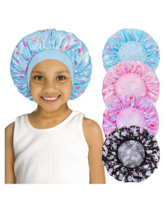 4 Gorros de Satén para Niños COCPOK - Diseño Unicornio
