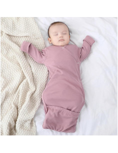 Bata de Kimono O2 BABY 100% Algodón Orgánico 0-3 Meses 2