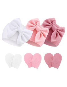 Conjunto de Gorros y Manoplas para Bebés AQOKKA 0-12 Meses