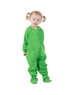 Pijamas con pies para bebés - Sudadera de forro polar XL Verde 2