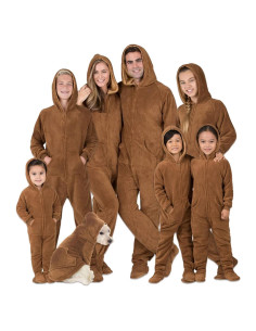 Pijamas con pies unisex Pijamas con pies 6 meses Marrón Chocolate