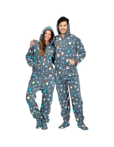 Pijamas con pies para toda la familia - Pijamas de felpa