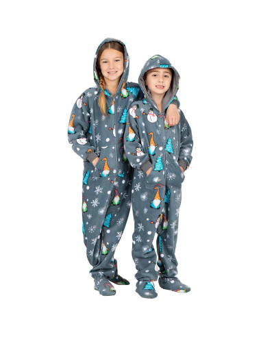 Pijamas con pies para toda la familia - Pijamas de felpa