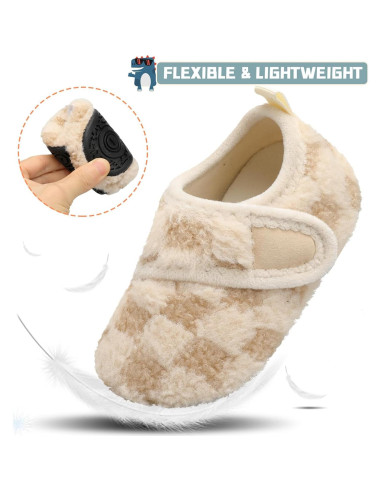 Zapatillas de casa Scurtain para niños 3.5-4.5, antideslizantes