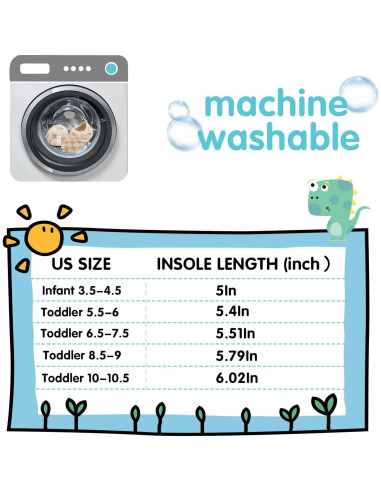 Zapatillas de casa Scurtain para niños 3.5-4.5, antideslizantes