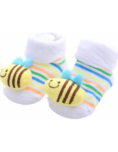 6 Pares de Calcetines Antideslizantes 3D para Bebés FedMois