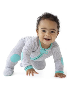 Pijama Acolchado de Algodón Baby Deedee Gris Melange 3-6 Meses