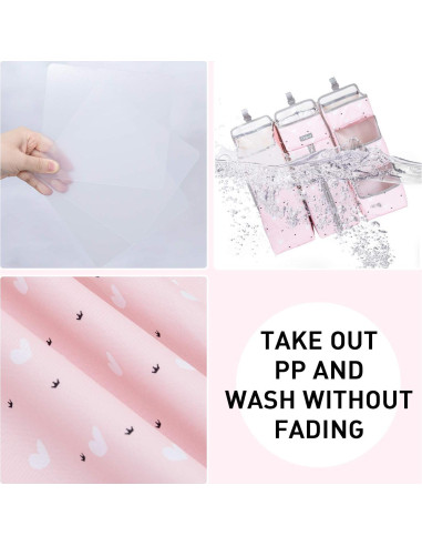 Organizador de Pañales Colgante Orzbow Rosa 7 Áreas Desmontable