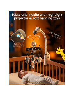 Móvil Musical para Cuna TUMAMA con Control Remoto y Proyector 2