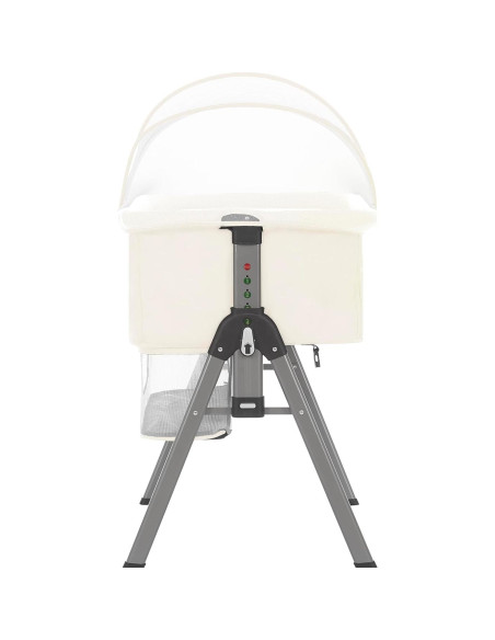 Cuna portátil Dream On Me Lotus Marfil, altura ajustable