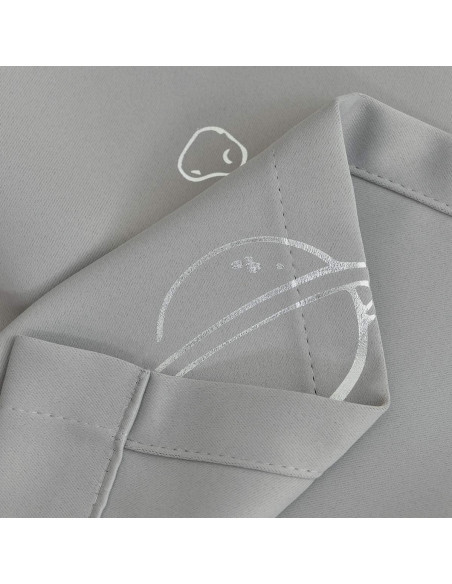 Cortinas Opacas Vangao 132x213 cm Espacio I Gris Set de 2