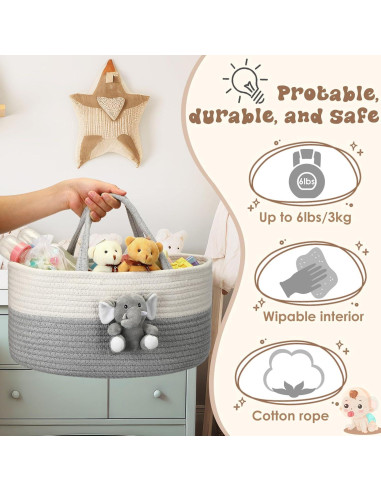 Carrito Organizador de Pañales FoldTier Elefante Grande