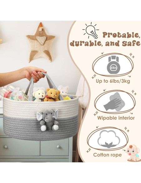 Carrito Organizador de Pañales FoldTier Elefante Grande