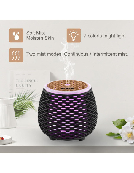 Paquete de 2 Difusores de Aromaterapia APOMATOT 140ml Silenciosos