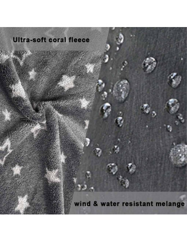 Saco de Silla de Paseo CozyMe Gris Melange Forro Polar