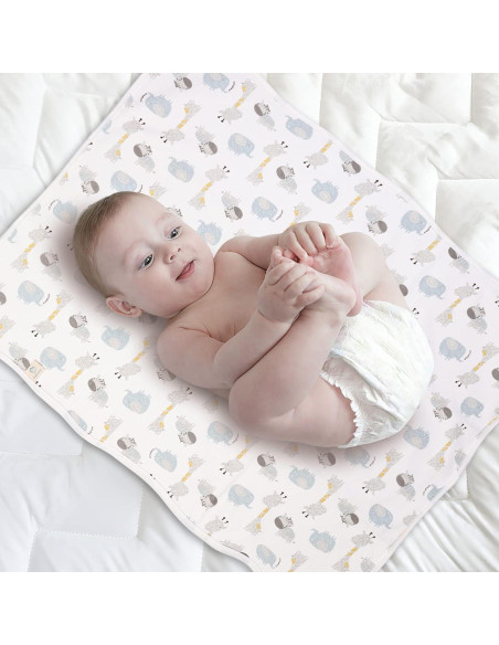 Almohadillas de Cambio para Bebé 3 Piezas Algodón Impermeable