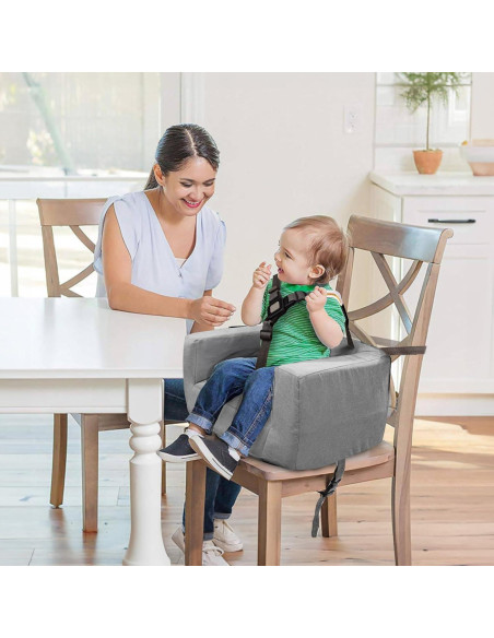 Cama y Sofá de Viaje 4 en 1 para Bebés HB609 - Gris Claro