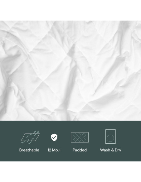 Sábana Ajustada Acolchada Guava Family para Cuna de Viaje