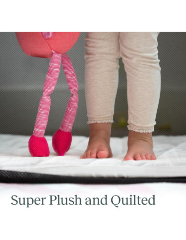 Sábana Ajustada Acolchada Guava Family para Cuna de Viaje