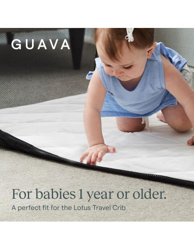 Sábana Ajustada Acolchada Guava Family para Cuna de Viaje