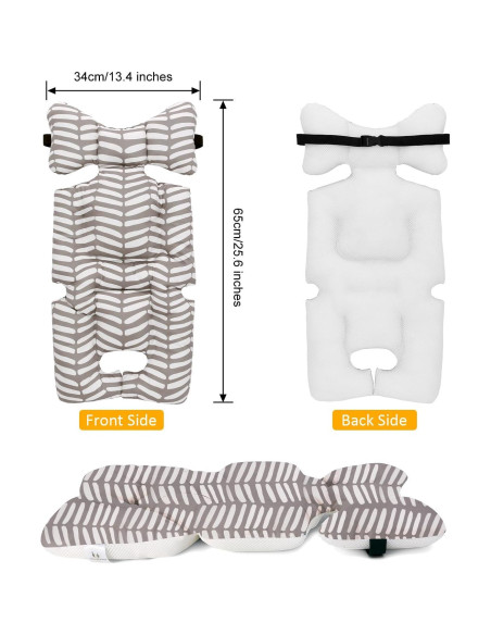 Almohadilla de Asiento para Cochecito Bebé 3D Malla Geometría