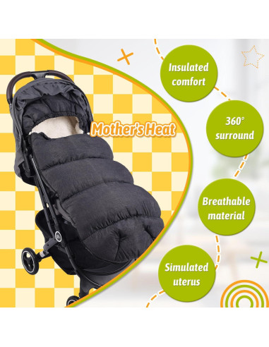 Saco de pies impermeable KERHAND para cochecito invierno 0-3 años