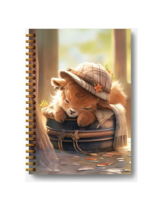 Cuaderno Espiral Guymn Vaca de las Tierras Altas 14x21 cm