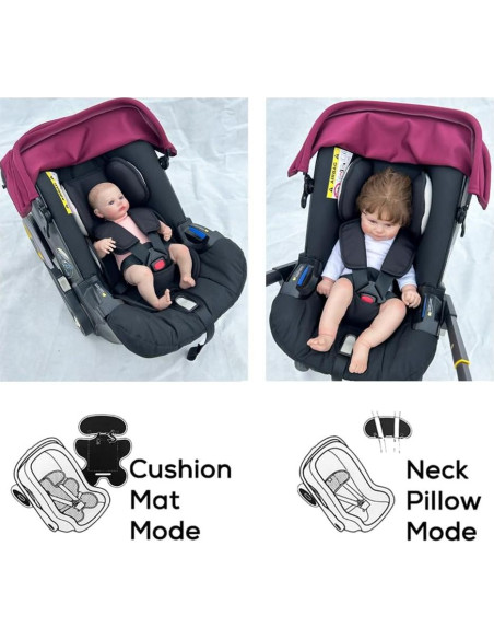 Cojín de Soporte para Cabeza y Cuerpo Feliliber DO-Seat Negro