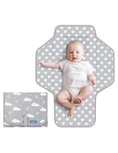 Alfombrilla de Cambio Portátil Bebés Momcozy Gris 53x66cm