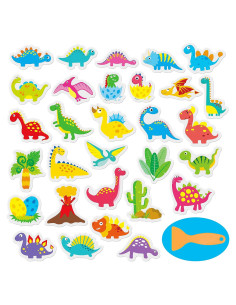 Calcomanías Antideslizantes Hebayy para Baño Dinosaurios 30 Pcs