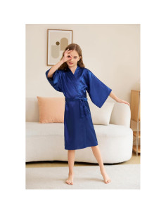 Bata de Kimono de Satén CuteOn para Niñas - Spa y Bodas 2