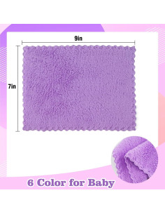 Toallitas para Bebés Puomue 20 Piezas Microfibra Suaves 17.78x22.86 cm 2