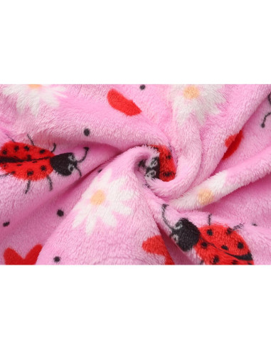 Bata de felpa con capucha para niñas FUNNYPAJA 5-6 años