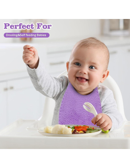 Toallitas para Bebés Puomue 20 Piezas Microfibra Suaves 17.78x22.86 cm