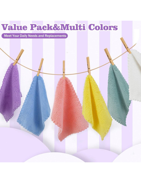 Toallitas para Bebés Puomue 20 Piezas Microfibra Suaves 17.78x22.86 cm