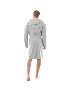 Bata de terciopelo IZOD para hombres - Gris Claro Melange 2