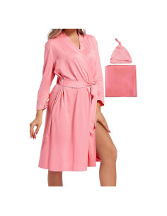 Bata de Maternidad SUFEINI Grande con Manta y Sombrero