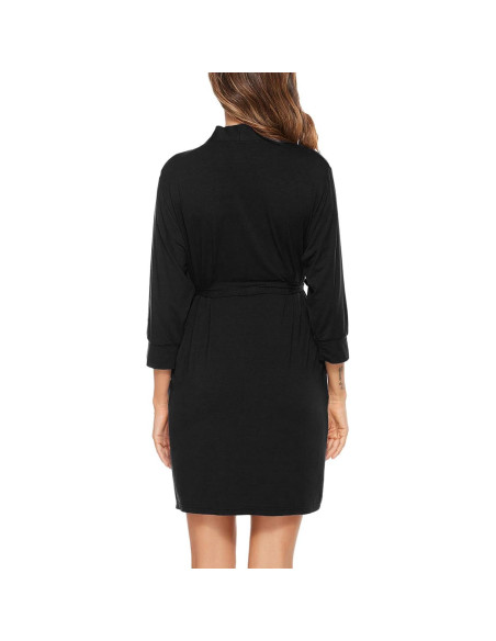 Bata de Maternidad y Lactancia SWOMOG - Manga Larga, 3 en 1