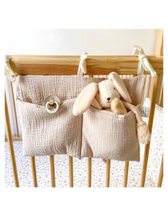 Bolsa Colgante de Almacenamiento para Cuna YeeMan 2 Bolsillos
