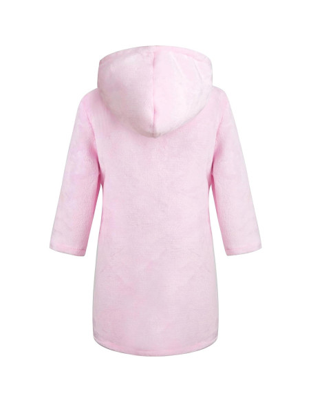 Bata de felpa con capucha para niños 2-3T Rosa LDT20315