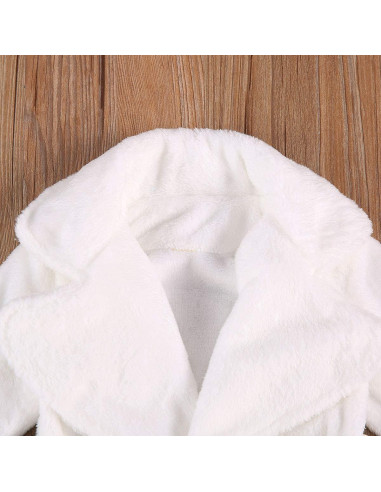 Bata de Baño de Felpa Coral Unisex para Bebés 0-5 Años