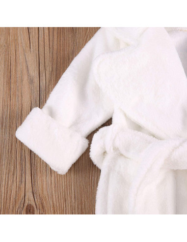 Bata de Baño de Felpa Coral Unisex para Bebés 0-5 Años