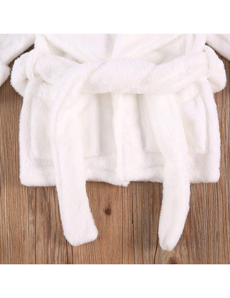 Bata de Baño de Felpa Coral Unisex para Bebés 0-5 Años