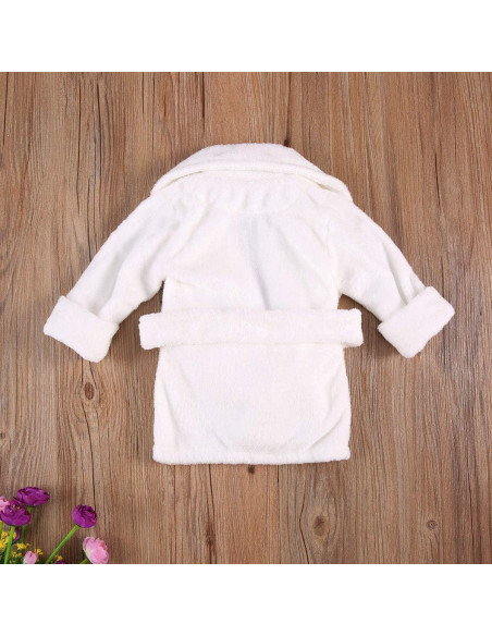 Bata de Baño de Felpa Coral Unisex para Bebés 0-5 Años