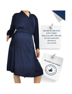 Bata de Maternidad QTECLOR con Manta y Diadema para Mamá 2