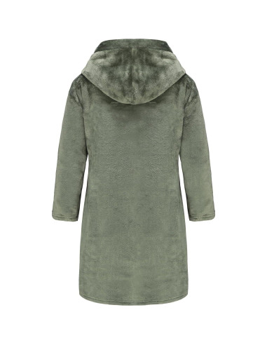 Bata de Baño Fleece para Niños E.W Apparel 5-6 Años Verde Oliva