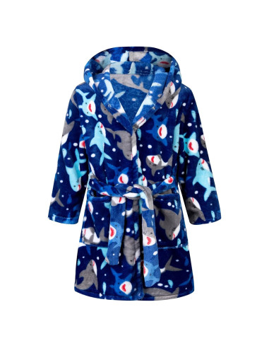 Bata de Baño para Niñas con Capucha Cartoon Dinosaurio 2-3T