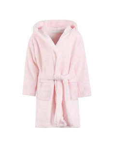 Bata de baño con capucha para niños de franela suave - 1 a 14 años