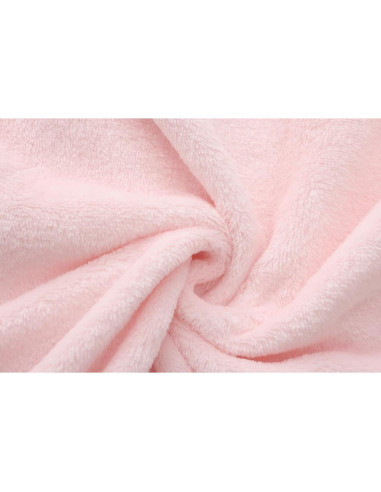 Bata de Felpa para Niños Rosa Bebé 3-4T con Capucha