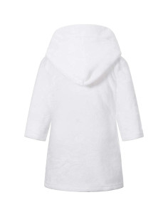 Bata de Baño con Capucha para Niñas 7-8 Años - Franela Suave 2